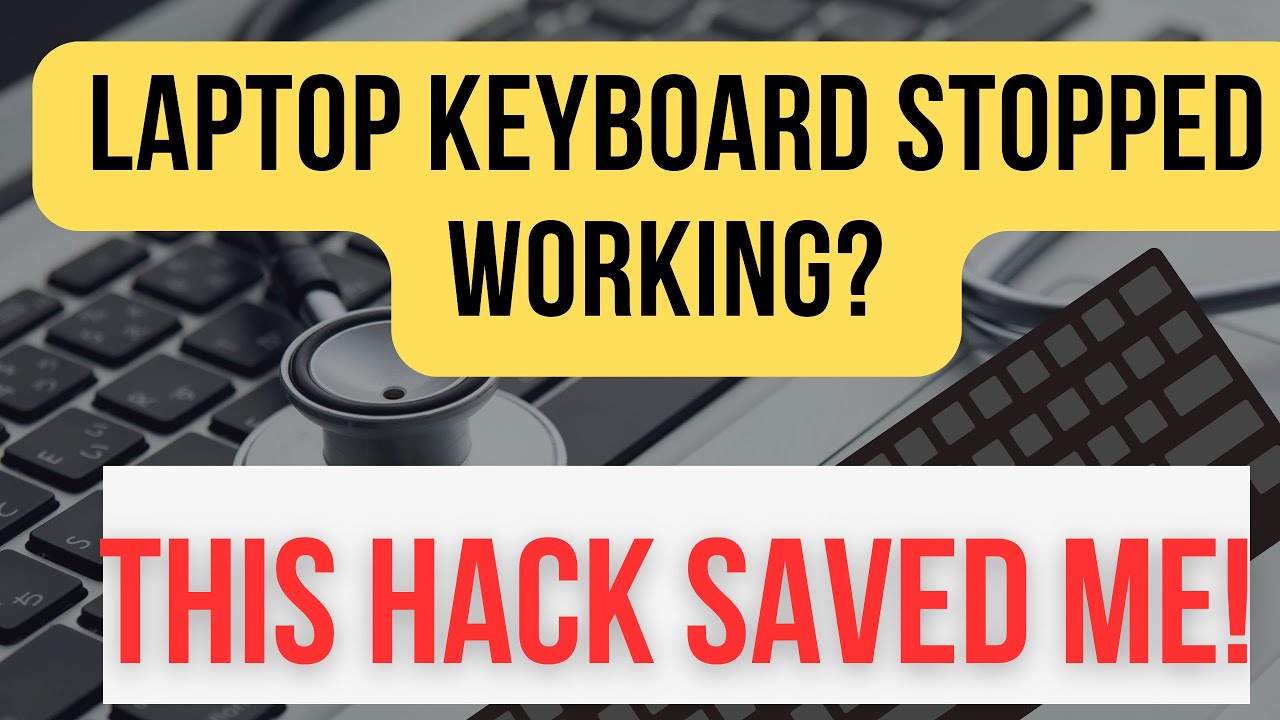 Laptop keyboard Stopped Working? THIS HACK SAVED ME!|fix failing key