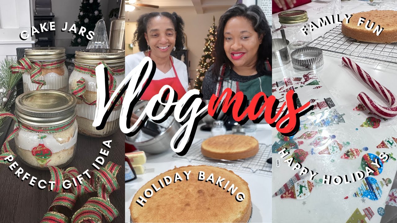 Making Christmas Cake Jars | Gift Idea | Holiday Baking | Bake with Me | Faith Love Life & Style