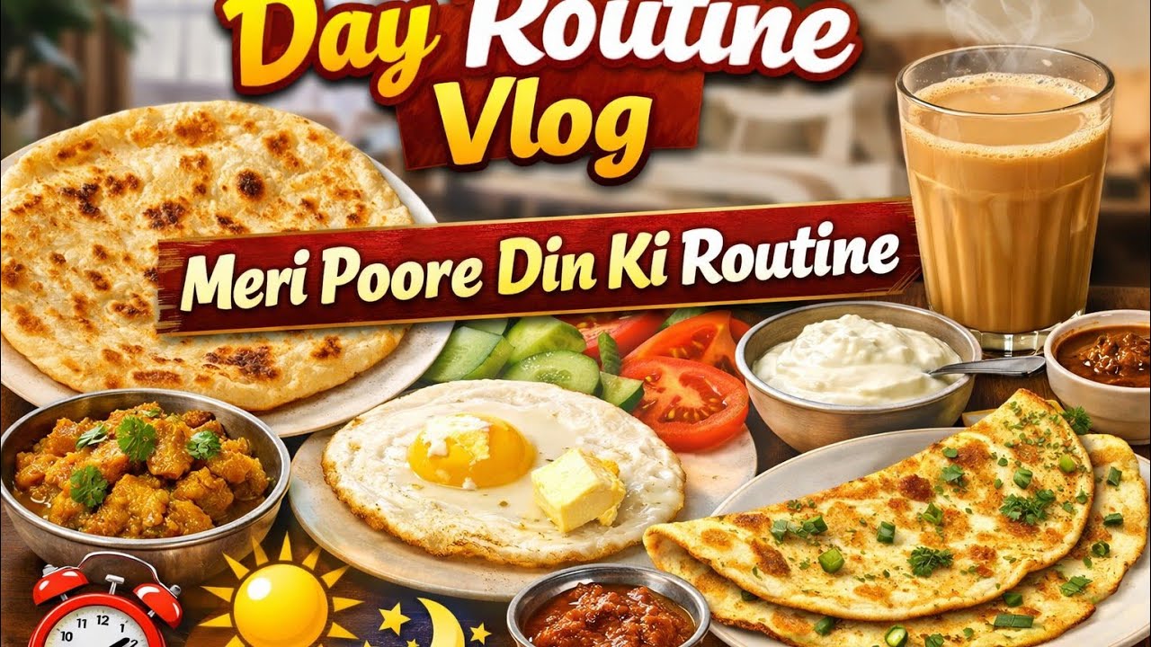 AJ  ki full day routine/home made biskit🌸🌸