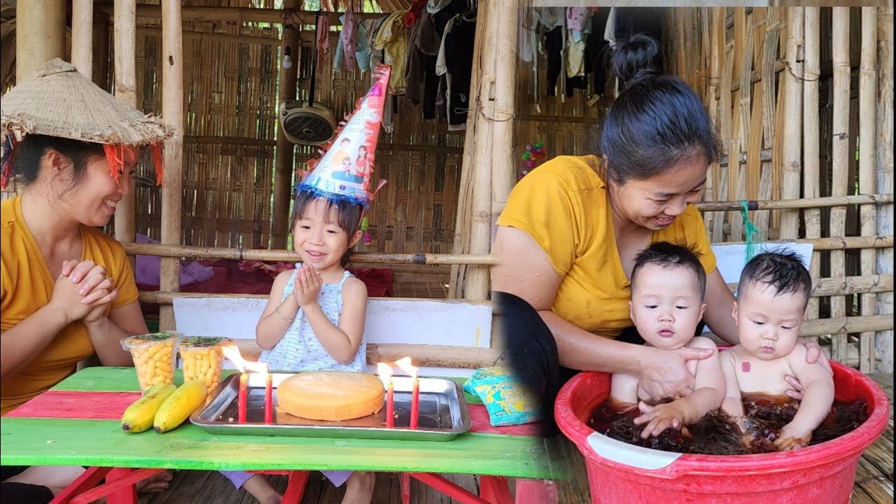 single mother - birthday gift from mother's heart to her children | Ly tieu tieu