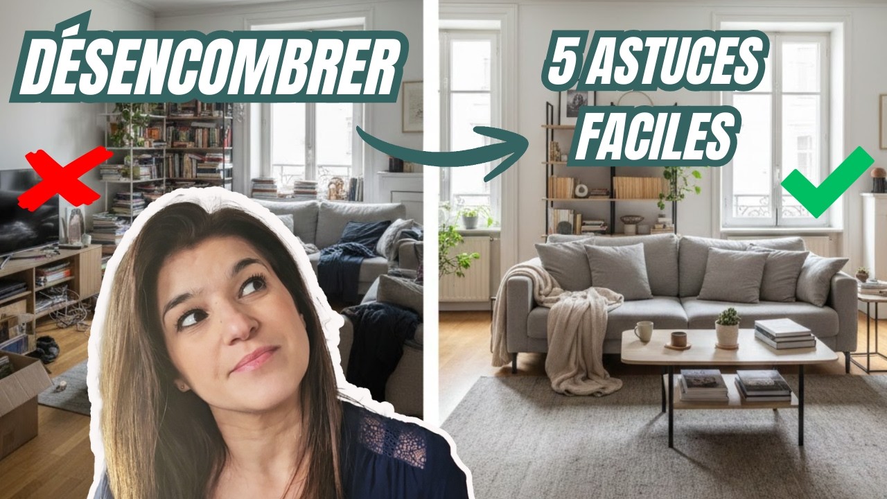 5 ASTUCES POUR TRIER UN ESPACE TRÈS ENCOMBRÉ (SANS PANIQUER) | DÉSENCOMBREMENT