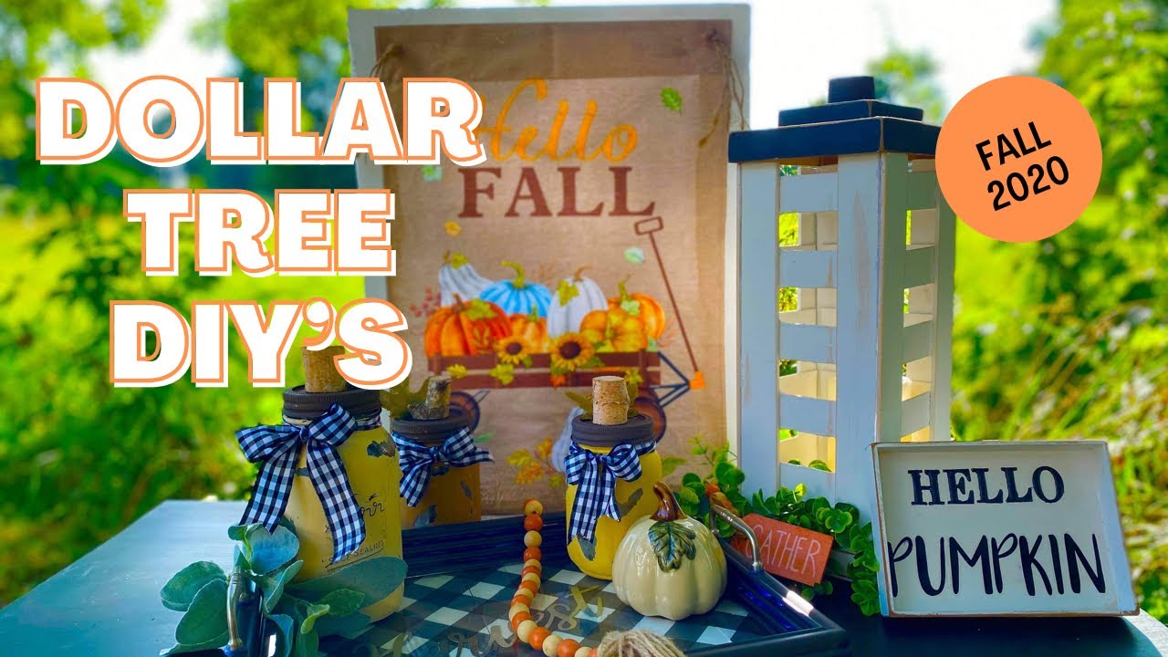 EASY DOLLAR TREE FALL 2020 DIY/FARMHOUSE HOME DECOR HIGH END DOLLAR TREE DIY/BLESSED BEYOND MEASURE