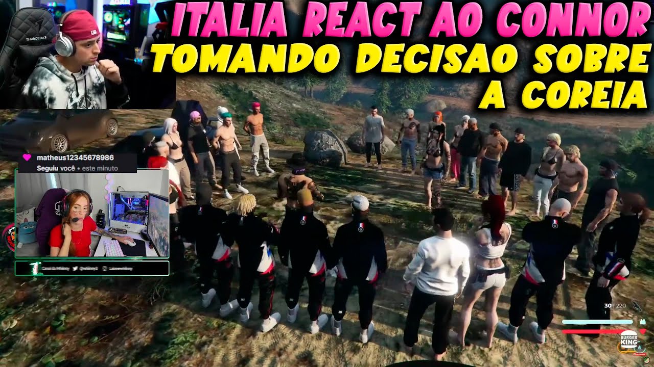 ITÁLIA REACT AO CONNOR TOMANDO A DECISÃO SOBRE A COREIA 🔥👀