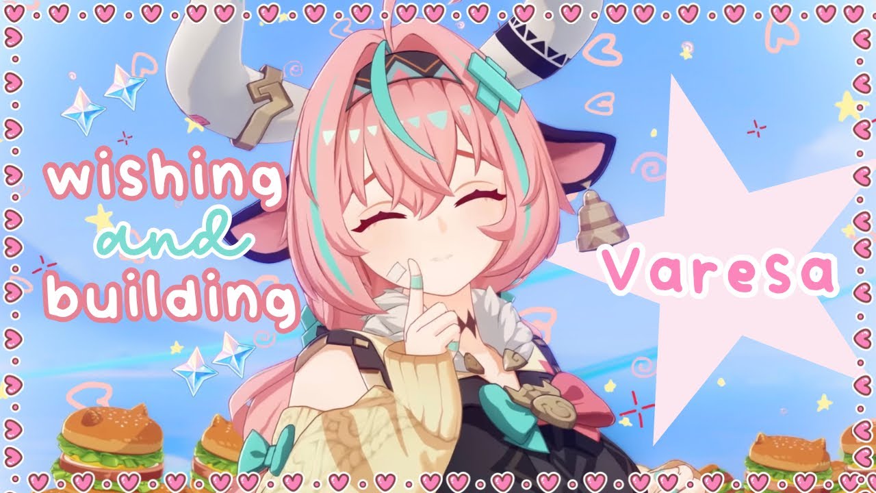 Wishing and building Varesa °❀⋆.ೃ࿔*:･ || cozy genshin gameplay