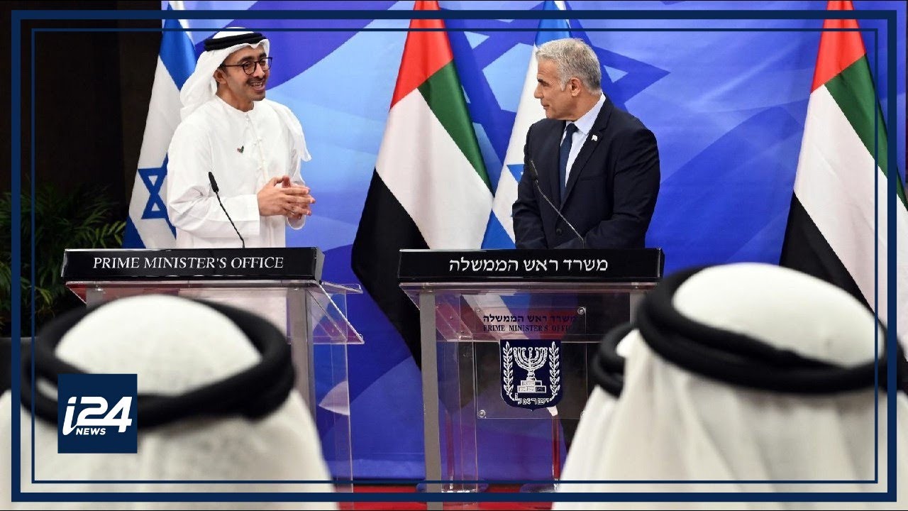 Prime Minister Lapid and UAE Foreign Minister speak at a press conference
