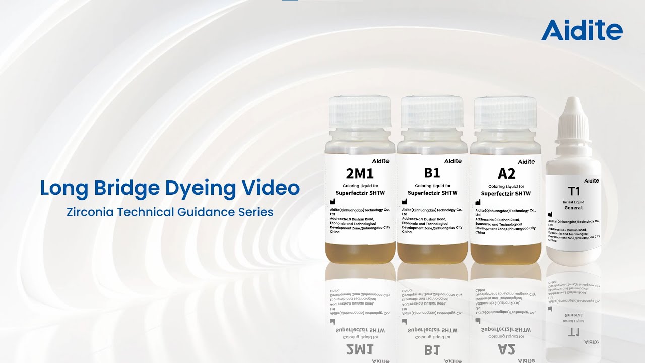 How to Use Coloring Liquid for White Zirconia Disc | Long Bridge Case Guide