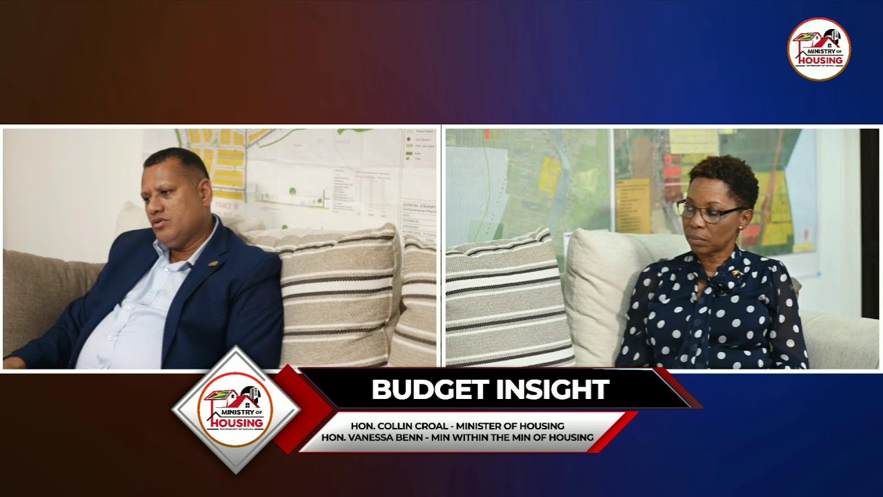 Minister of Housing, Hon. Collin Croal and Minister within the Ministry of Housing Hon Vanessa Benn