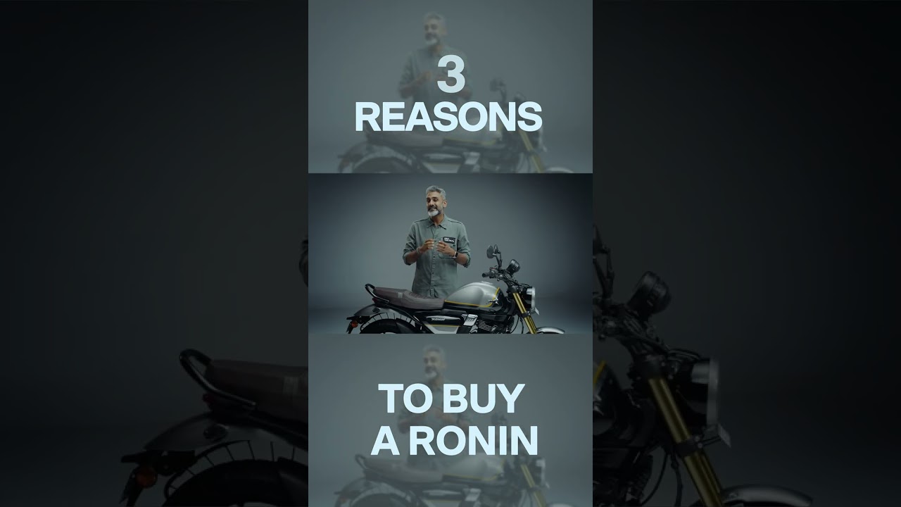 Three reasons to buy a #TVSRonin!