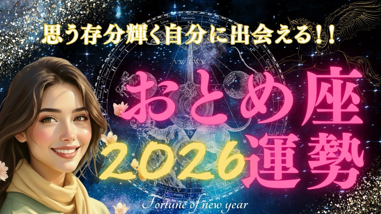 ひとりでがんばりすぎないでいい‼️幸運の扉を開くのはあなた⭐️【おとめ座♍️2026年の運勢】すばらしいギフト🎁上昇気流⤴️✨