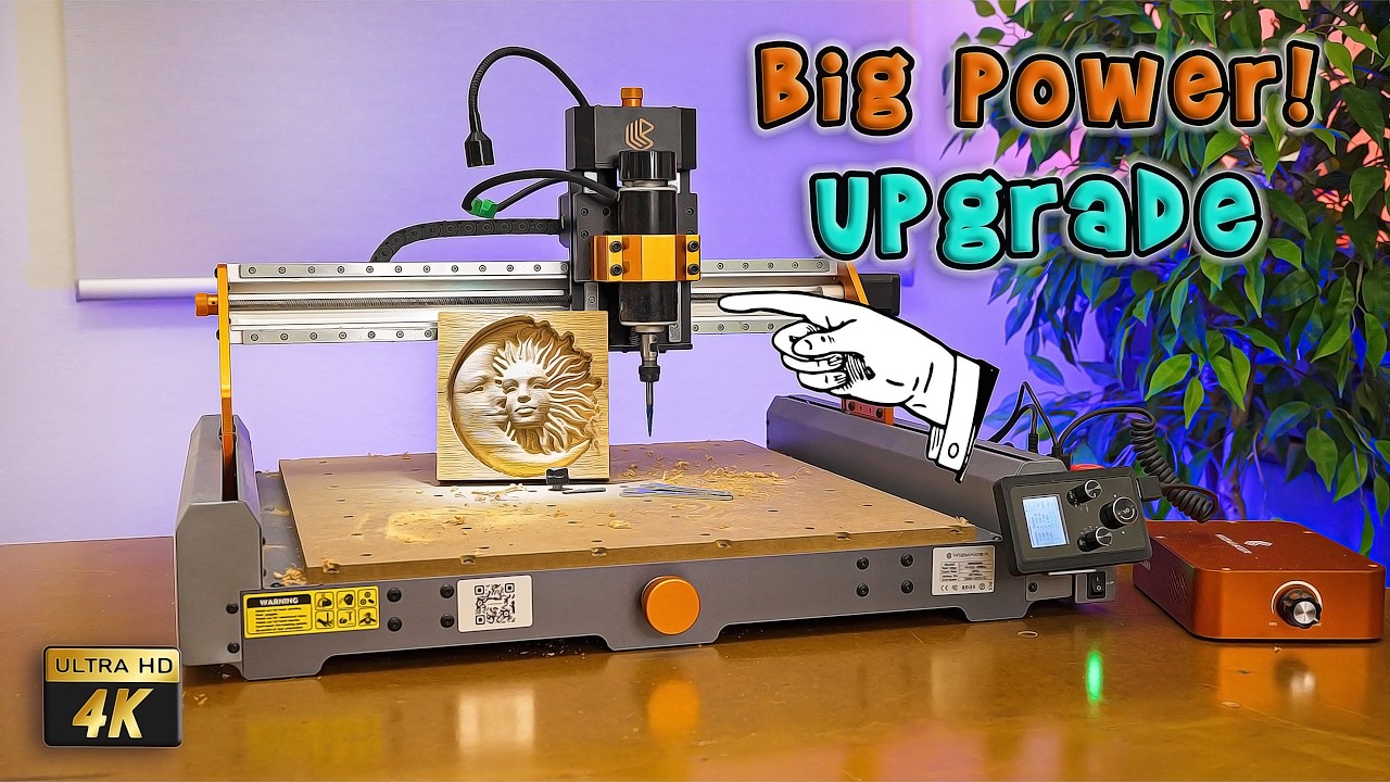 Модернизация шпинделя фрезерного станка с ЧПУ - Artisan 01 от Wizmaker #wizmaker #cncrouter #cnc ...
