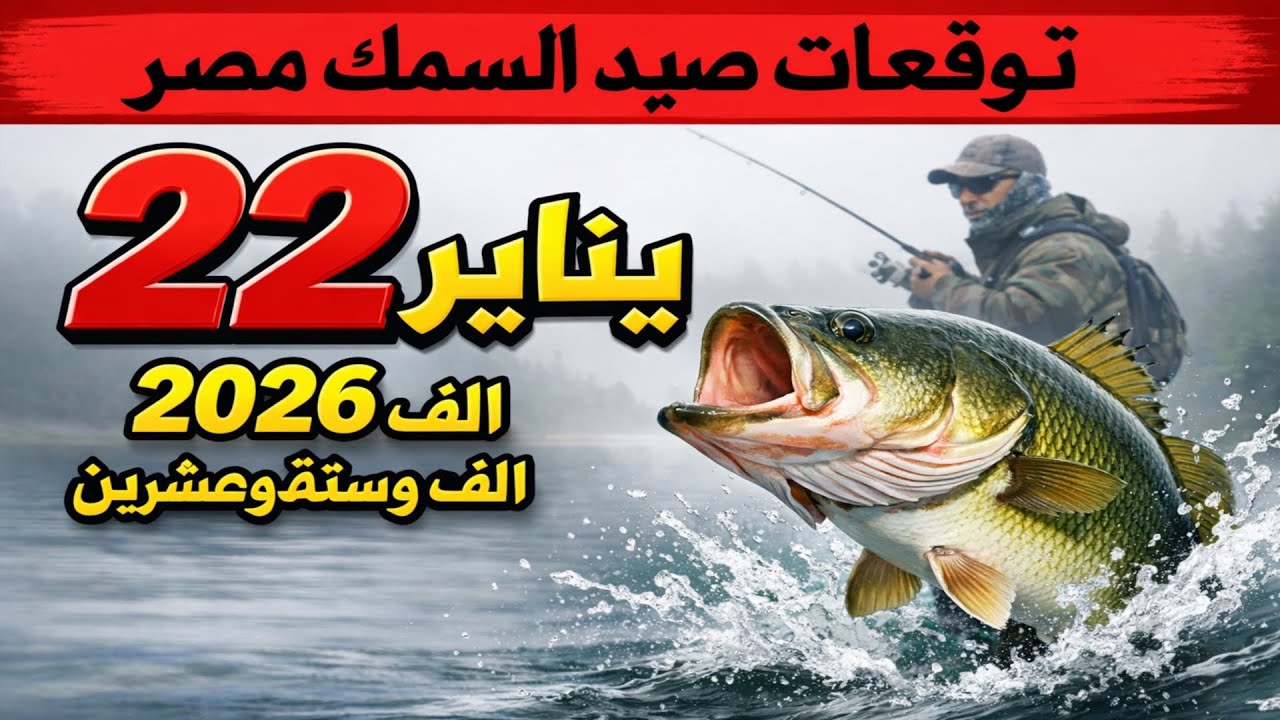 توقعات الصيد في مصر ليوم 22 يناير 2026: اترك كل شيء واذهب للصيد!