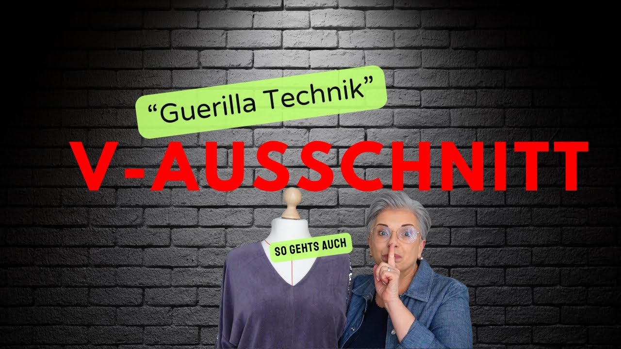 V-Ausschnitt - Nähtrick