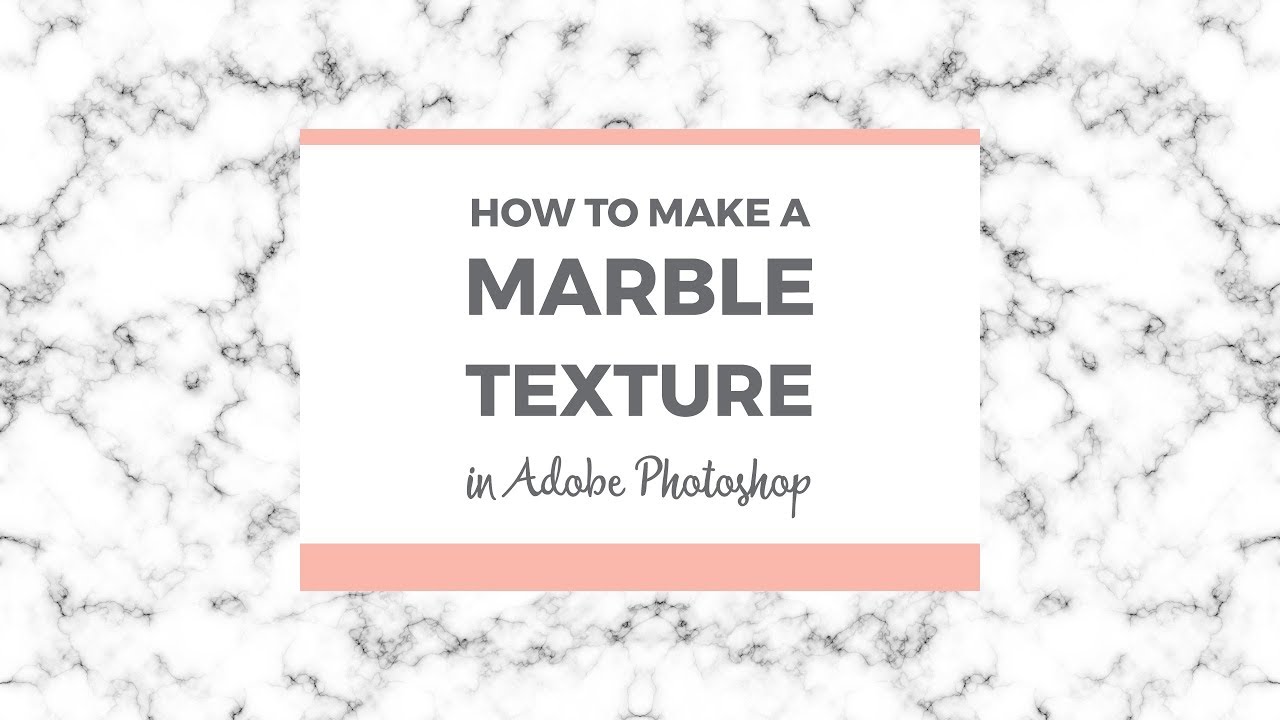 How to make a seamless marble texture in Photoshop