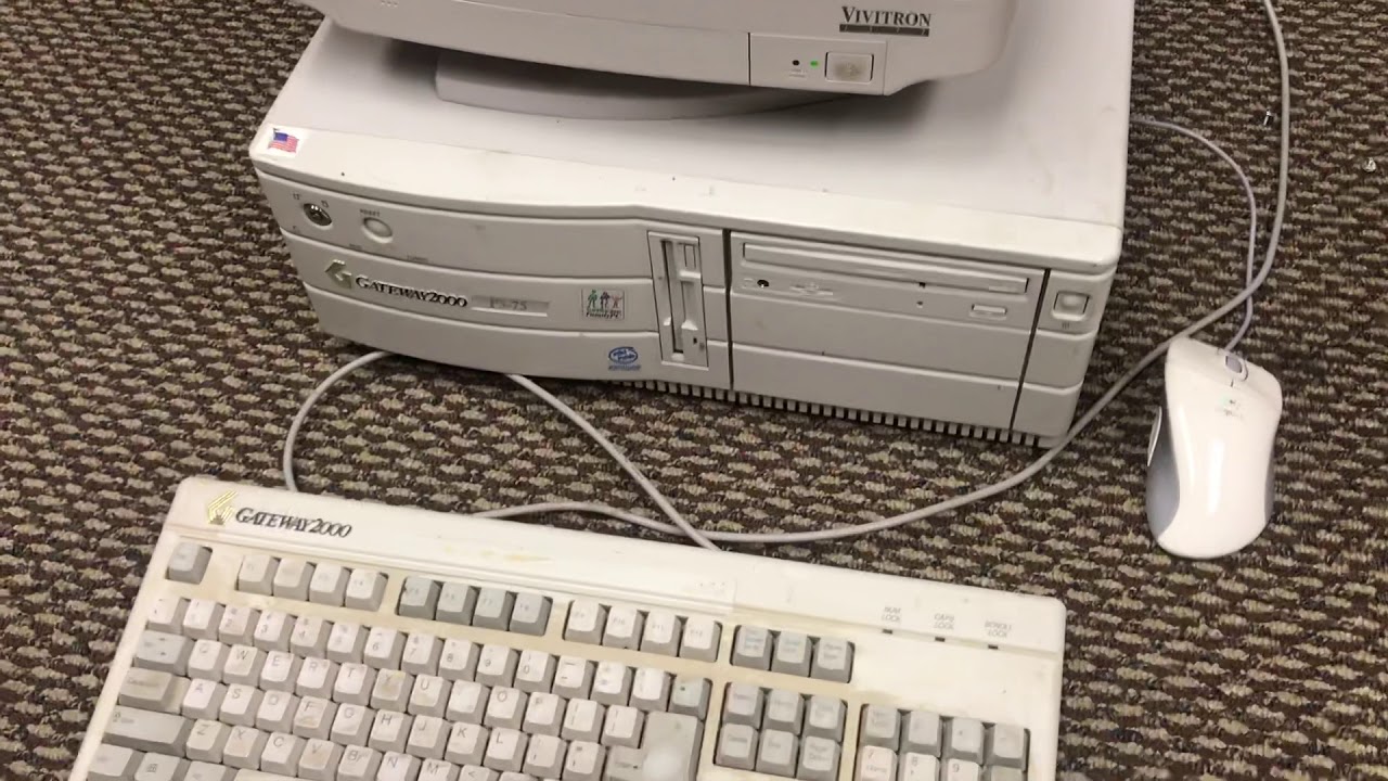 Gateway 2000 P5-75 boot-up