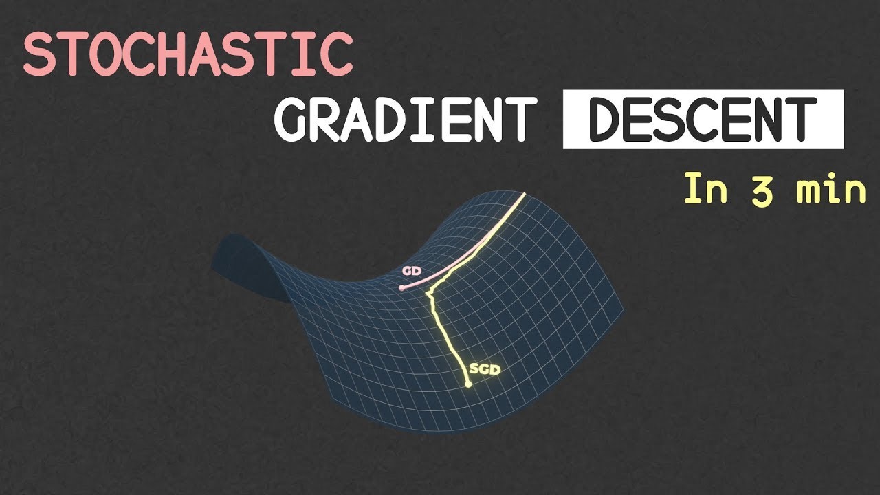[RE-UPLOAD] STOCHASTIC Gradient Descent (in 3 minutes) *** No Background Music ***