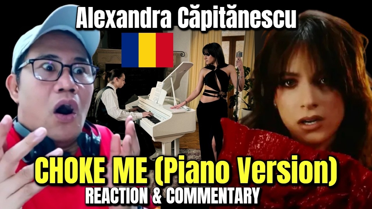 Реакция на песню Alexandra Căpitănescu - Choke Me (Piano Version).