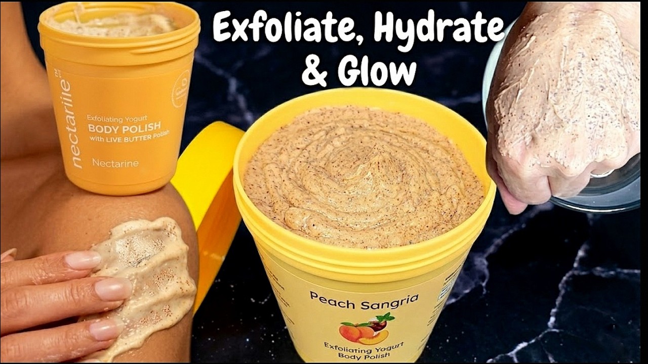 Nectar Dupe Peach Sangria Exfoliating Yogurt Body Polish with Recipe