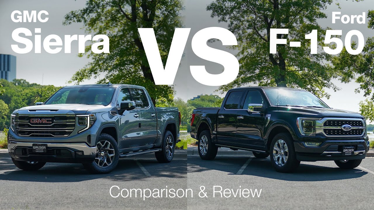 GMC Sierra 1500 против Ford F-150 | Сравнение и обзор
