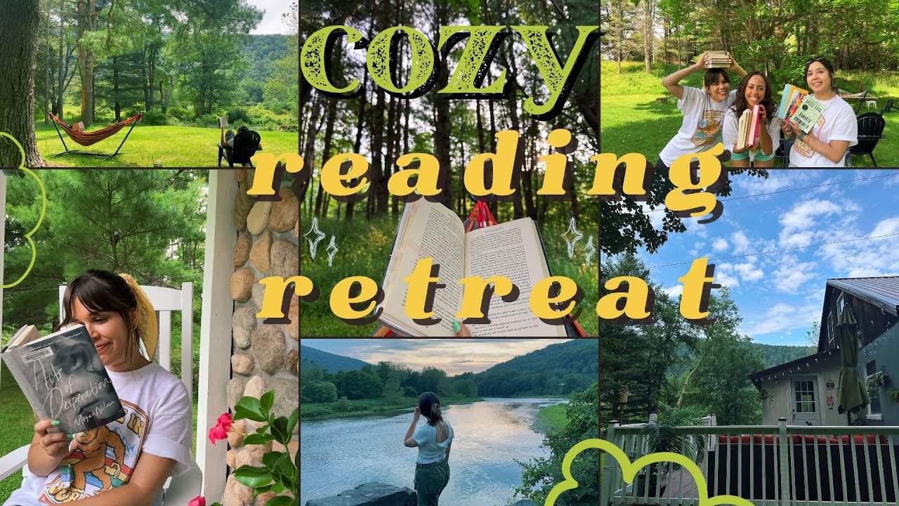 let's go to the woods & just read 🌳 | cozy reading retreat ⛈️