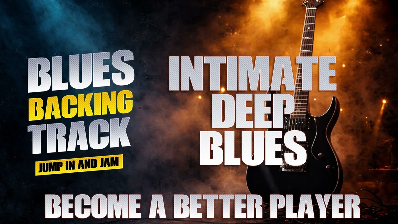 Intimate Slow Blues Backing Track 🎸 With Guitar & Isolated Guitar