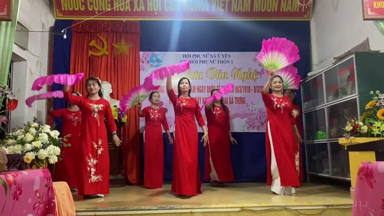 Mừng ngày 8/3 quốc tế phụ nữ , Thôn 1 Ý Yên Ninh Bình 