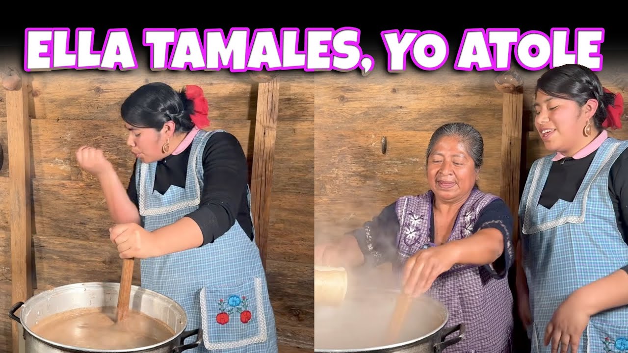 ¡Me QUEMÉ la mano! 😰 Pero el Atole de Maíz quedó delicioso 🌽🍫