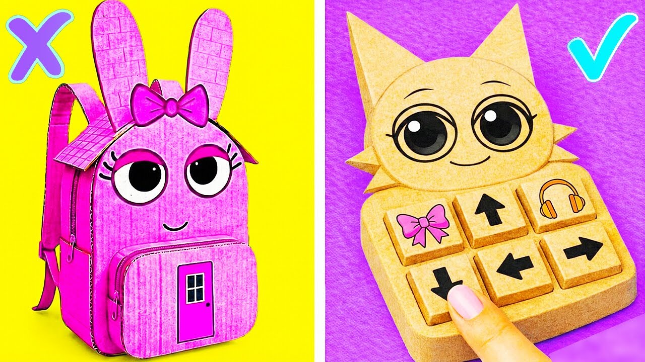 DIY Cardboard Sprunki Boardgame *Paper INCREDIBOX Crafts & Mini-House Gadgets*