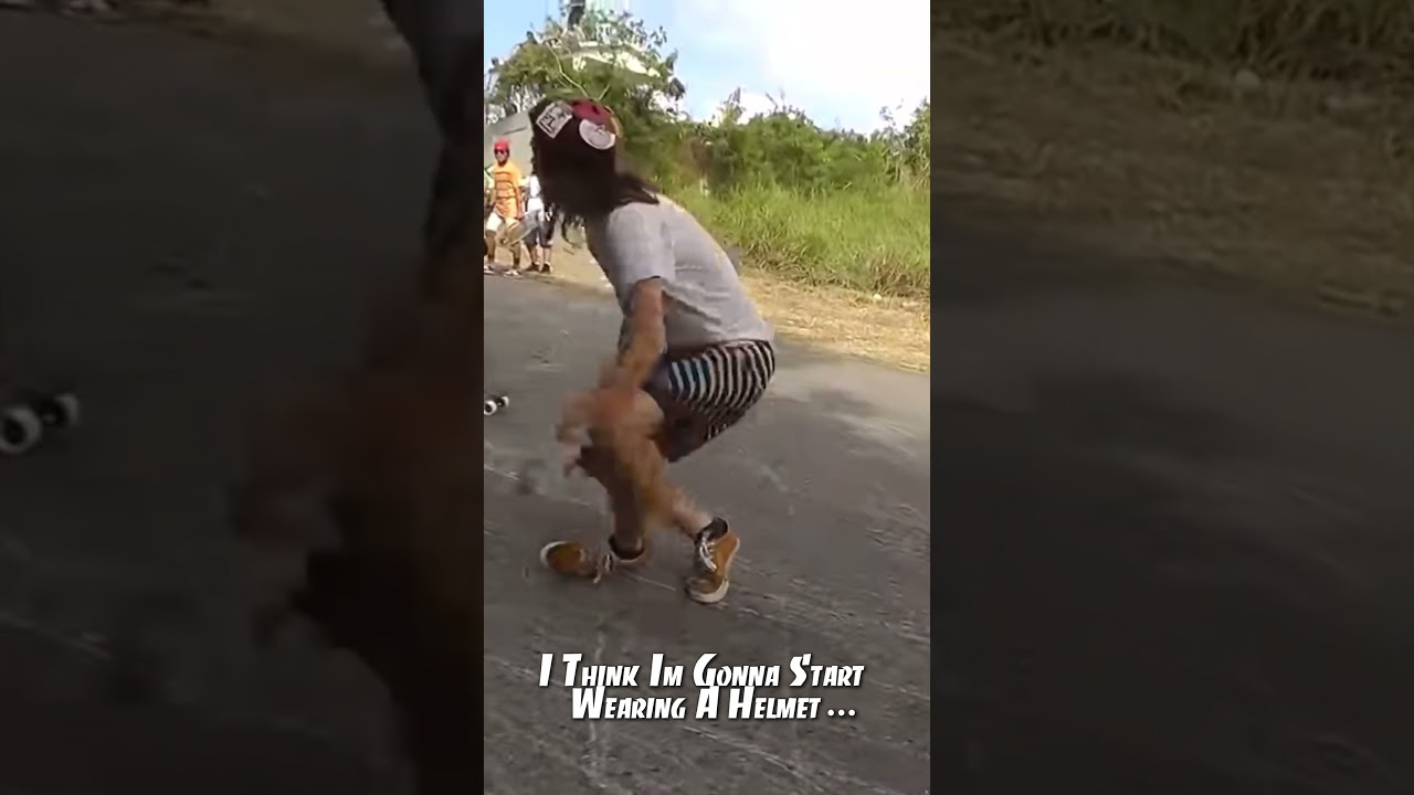 I&rsquo;m Going To Wear a Helmet Now&hellip; #skateboarding #skate #skating #sk8 #shorts #short #funny #helmet