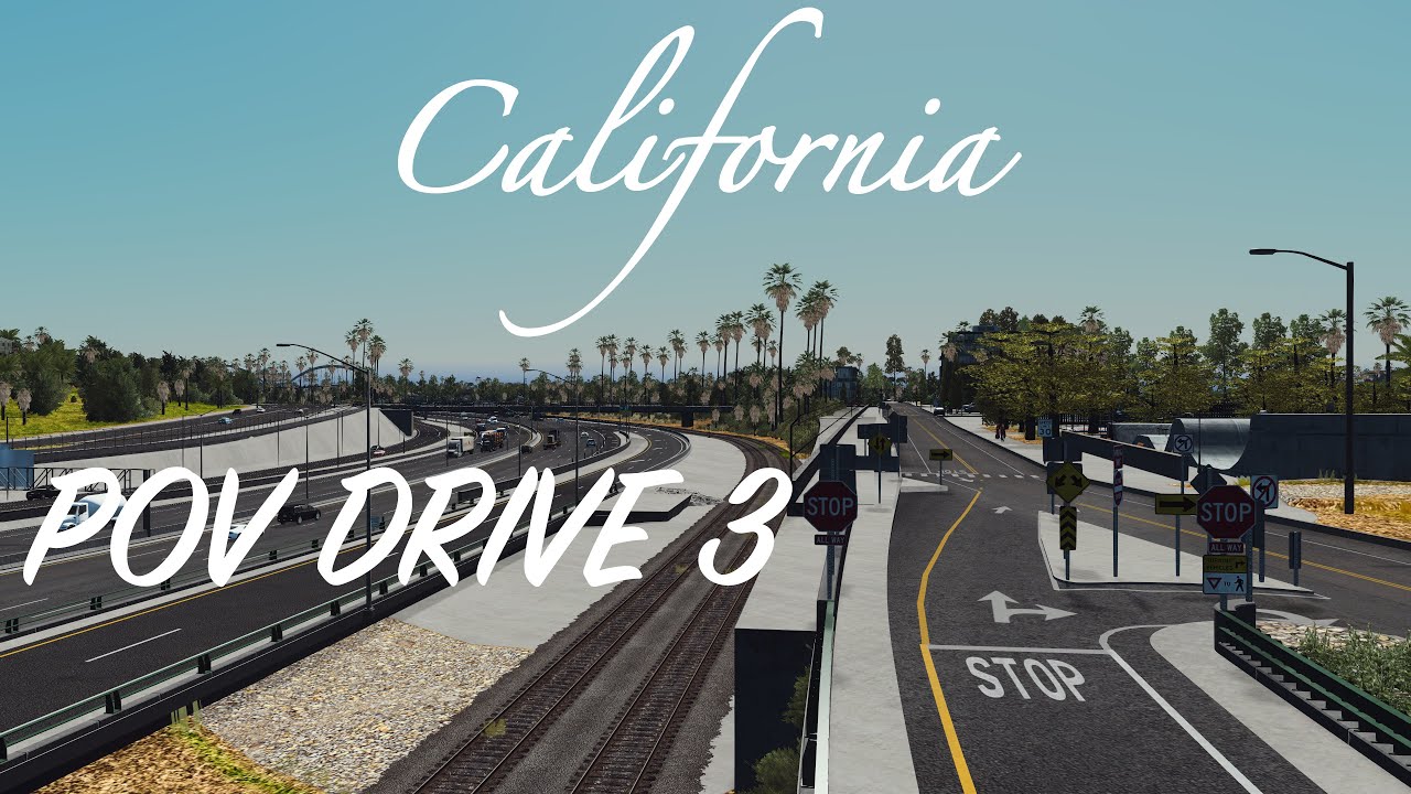 Cities: Skylines - POV Drive #3 - California [4K]