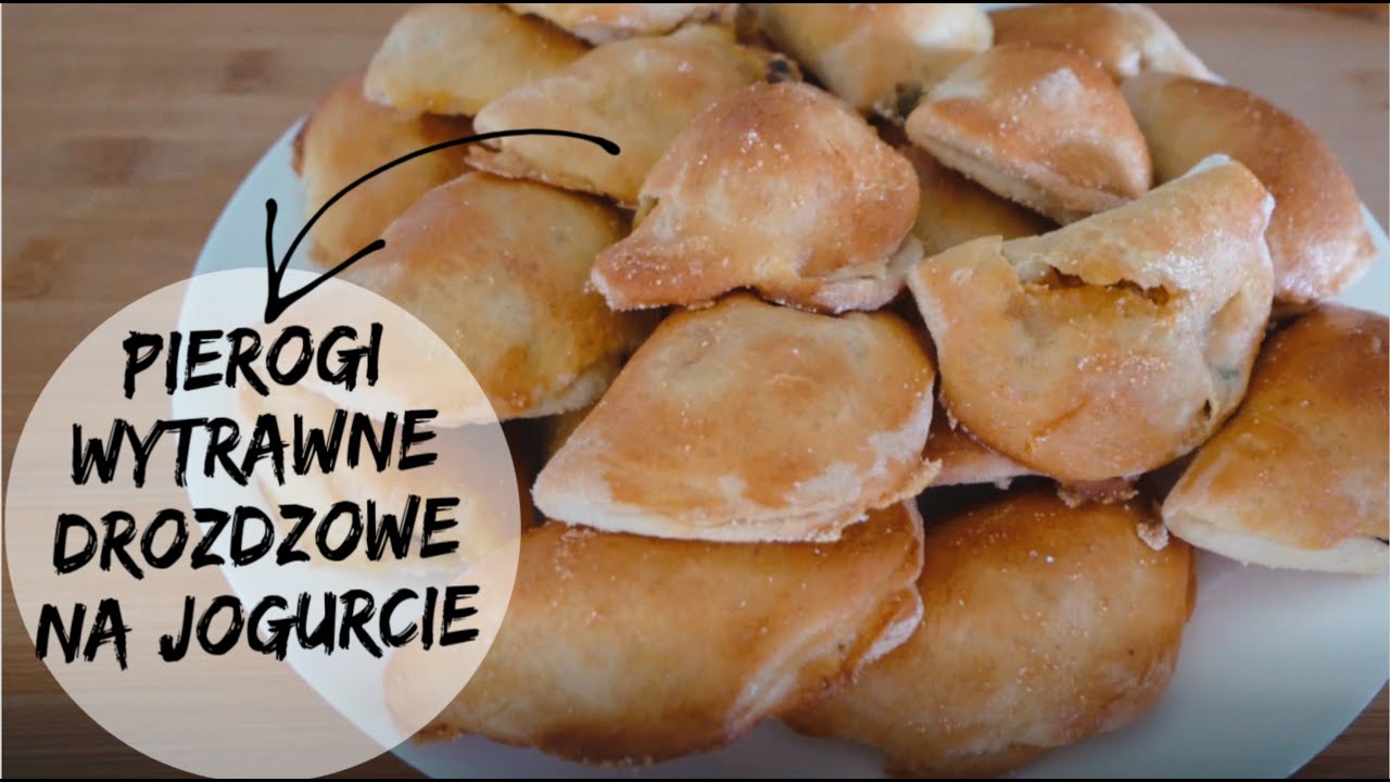 PIEROGI PIECZONE, DROŻDŻOWE, NA JOGURCIE, MIĘKKIE, Z WYTRAWNYM FARSZEM