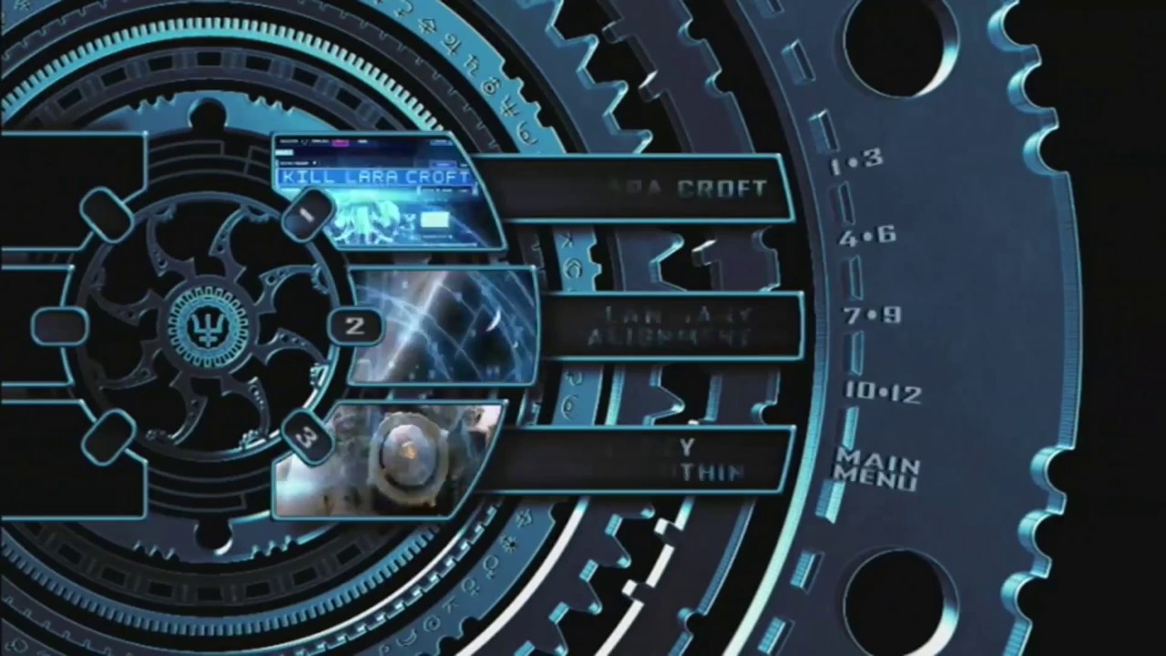 Lara Kroft: Tomb Raider. Blu-ray Menu