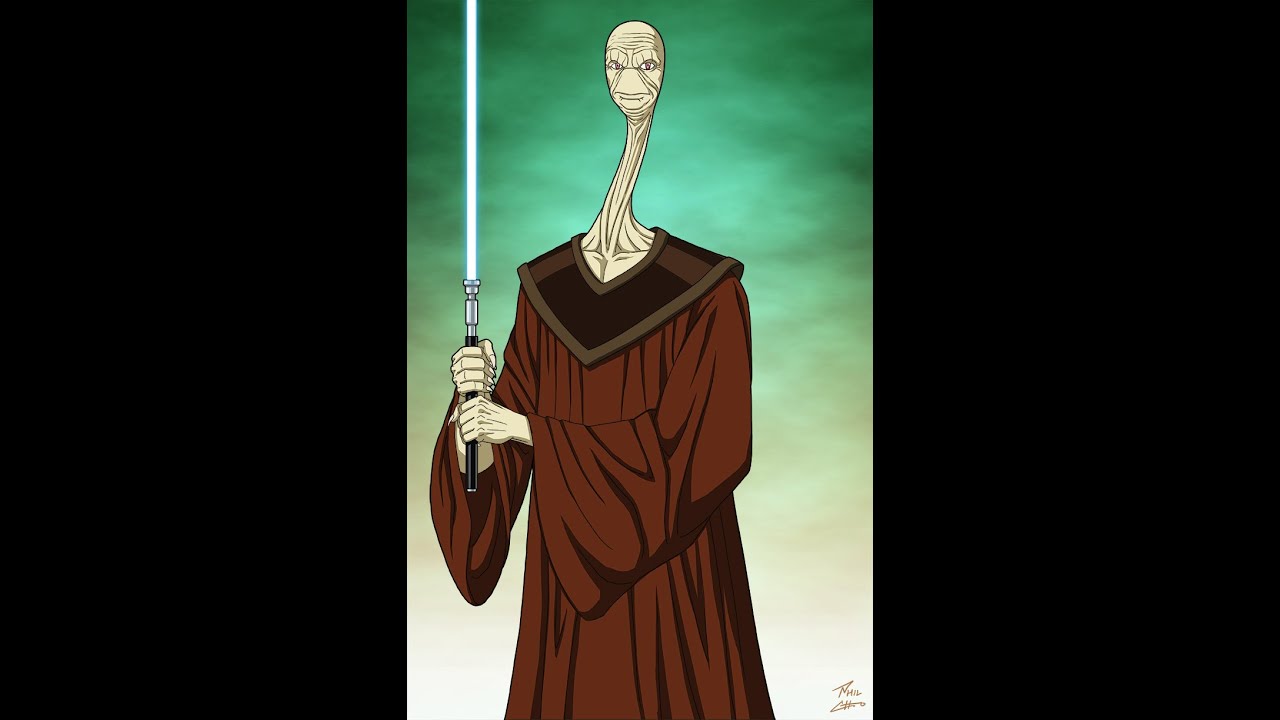Yarael Poof scenes in Star Wars (Ep 1)