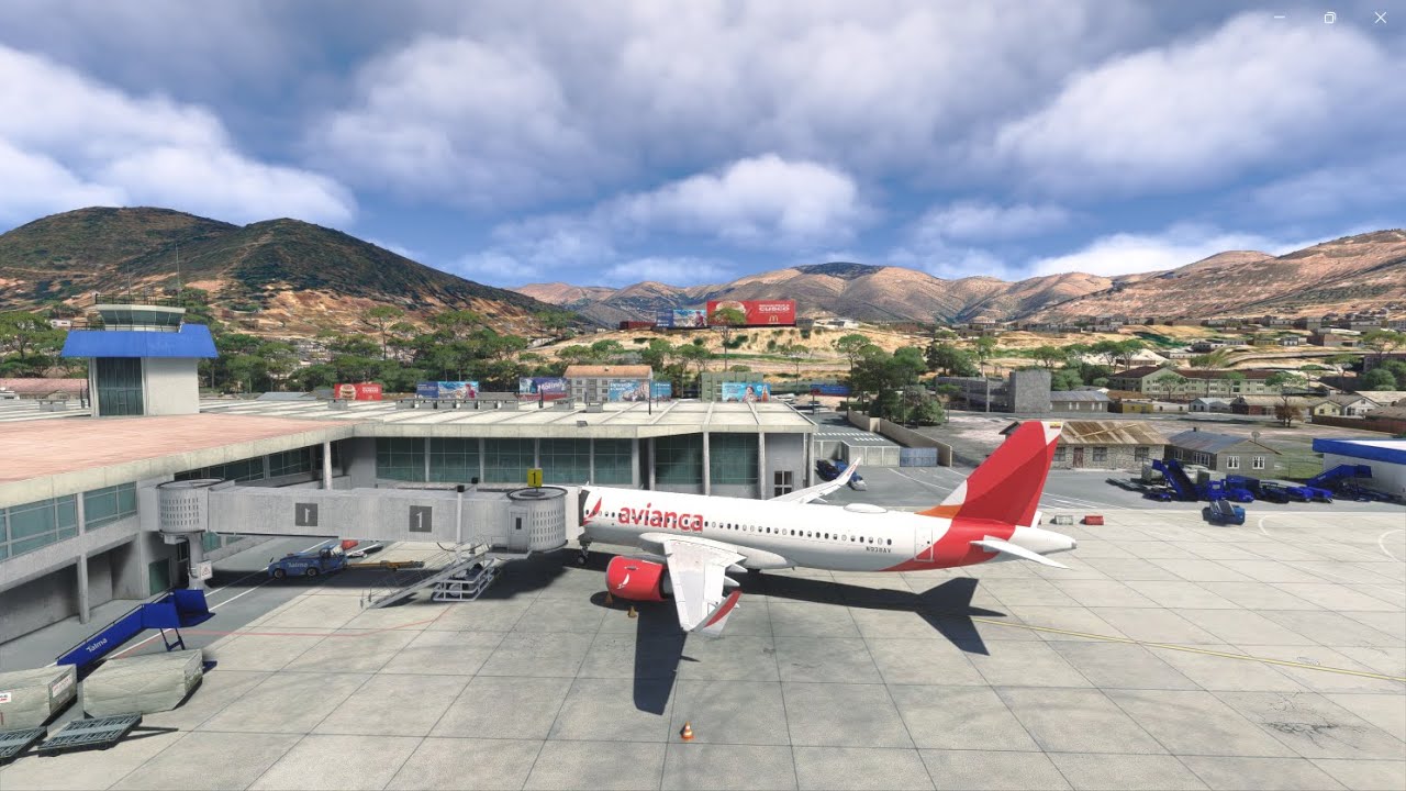 MSFS 2024 - Avianca Colombia Airbus A320neo takeoff Alejandro Velasco Astete International Airport