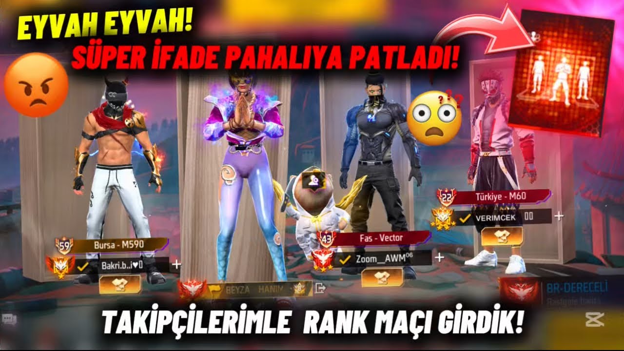 AY YOK ARTIK! SÜPER İFADE PAHALIYA PATLADI! | DÜNYA CHATİYLE DENEDİK! RANK MAÇI GİRDİK! | Free Fire 