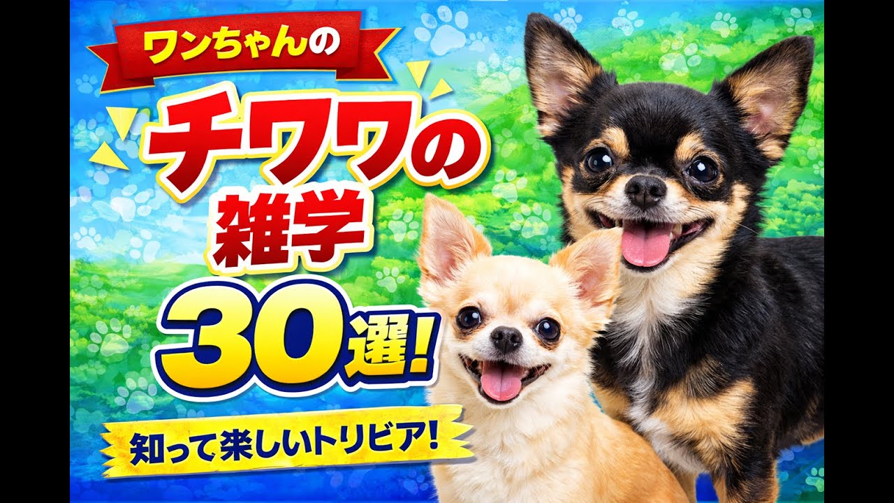 わんわん　チワワの雑学　AIに聞いてみた！？