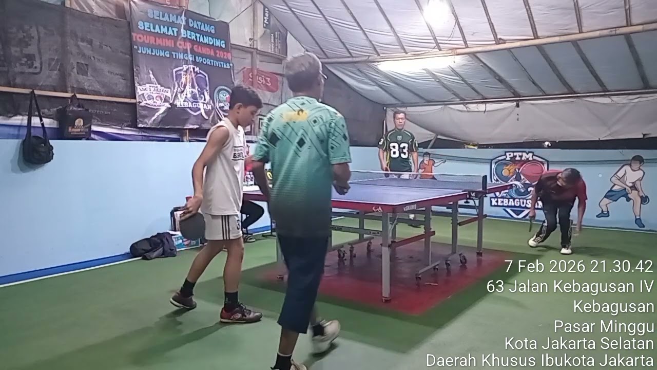 Turmini 3Ptm partai dobel Antara Theo+atman vs Camat+ire