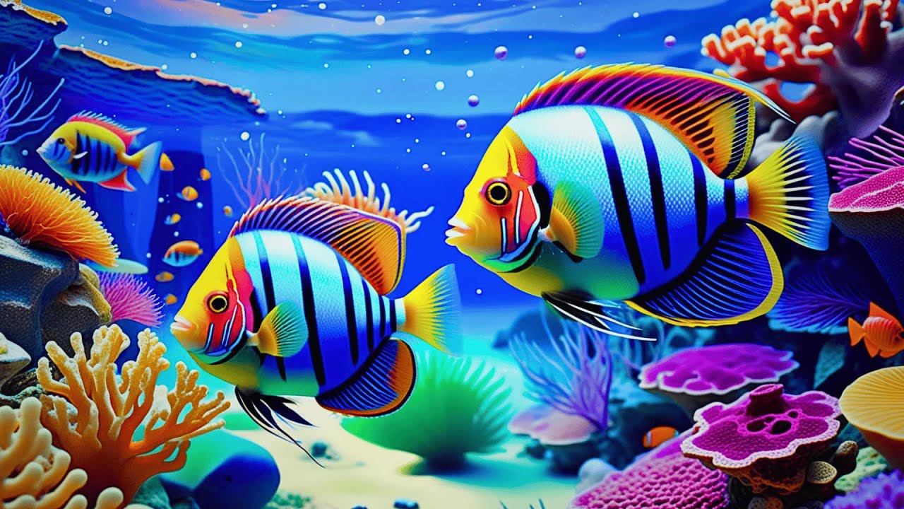 The Best 4K Aquarium 🐠 Dive Into The Mesmerizing Underwater Realm, Sea Jellyfish, Coral Reefs
