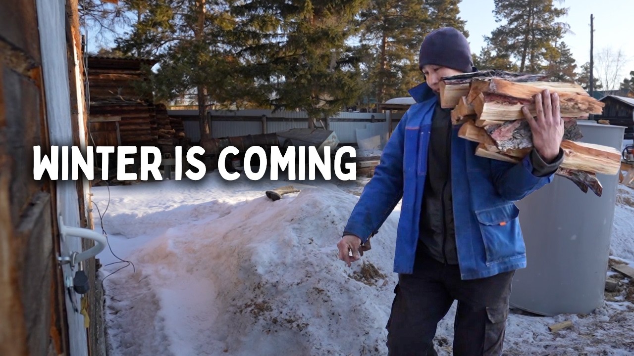 Young Family with 5 Children Prepares for the &minus;71&deg;C Winter in Yakutia