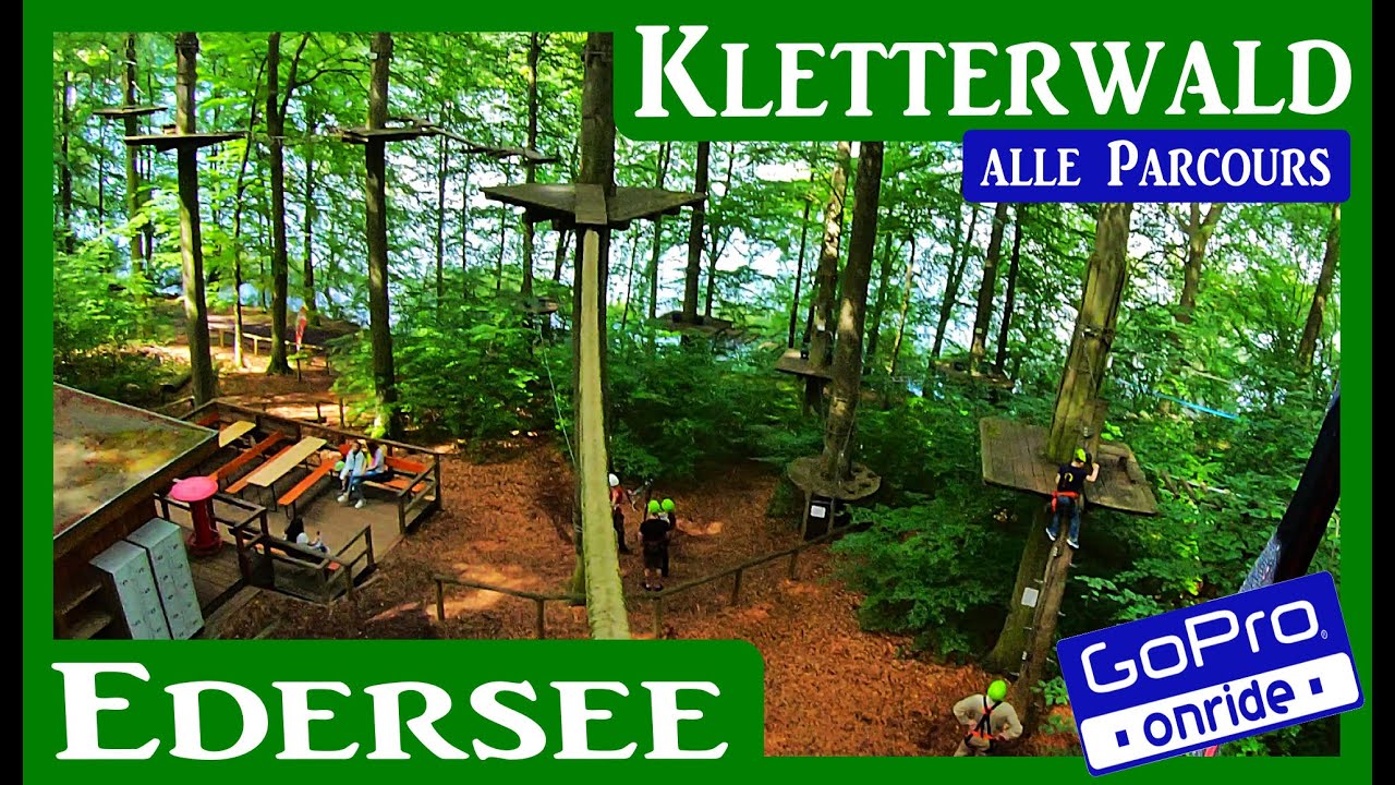 Kletterwald EDERSEE ALLE PARCOURS ONRIDE GoPro Tour 4K