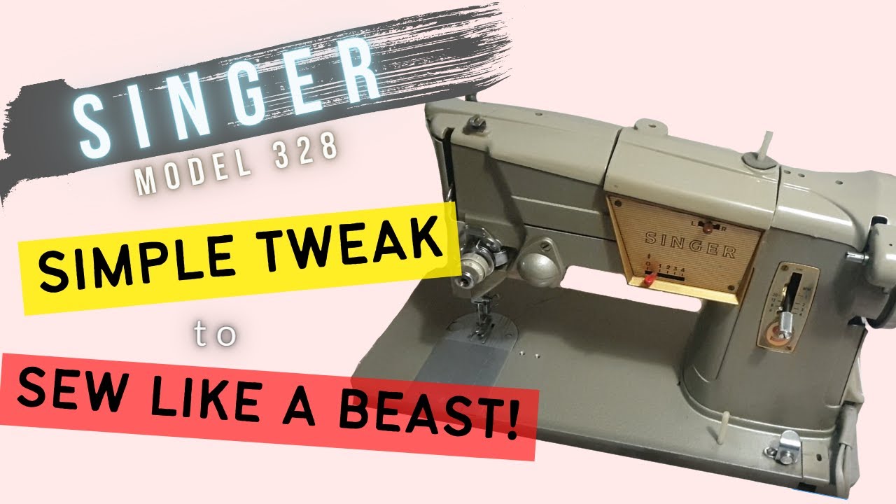 Singer 328K serviced and tweaked to sew anything!