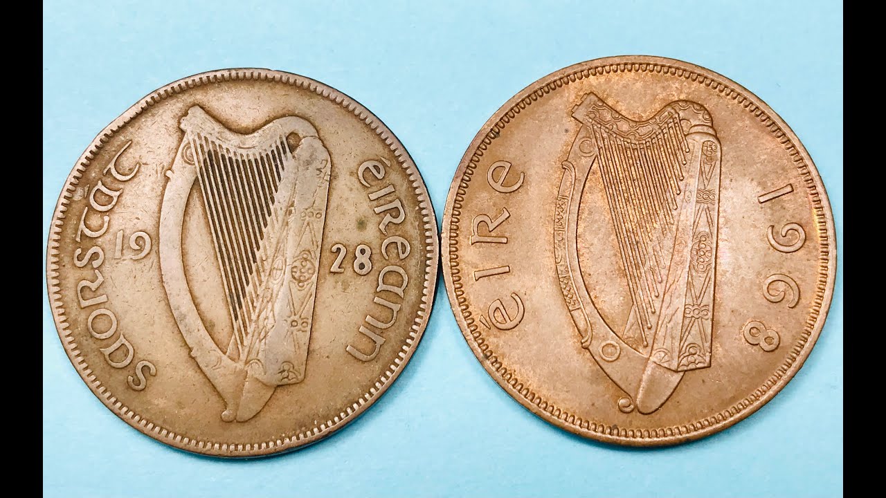 Ireland Penny Pingin 1d - Pre-Euro Cent Ireland Large Pennies 1928 to 1968 - Free State & Republic