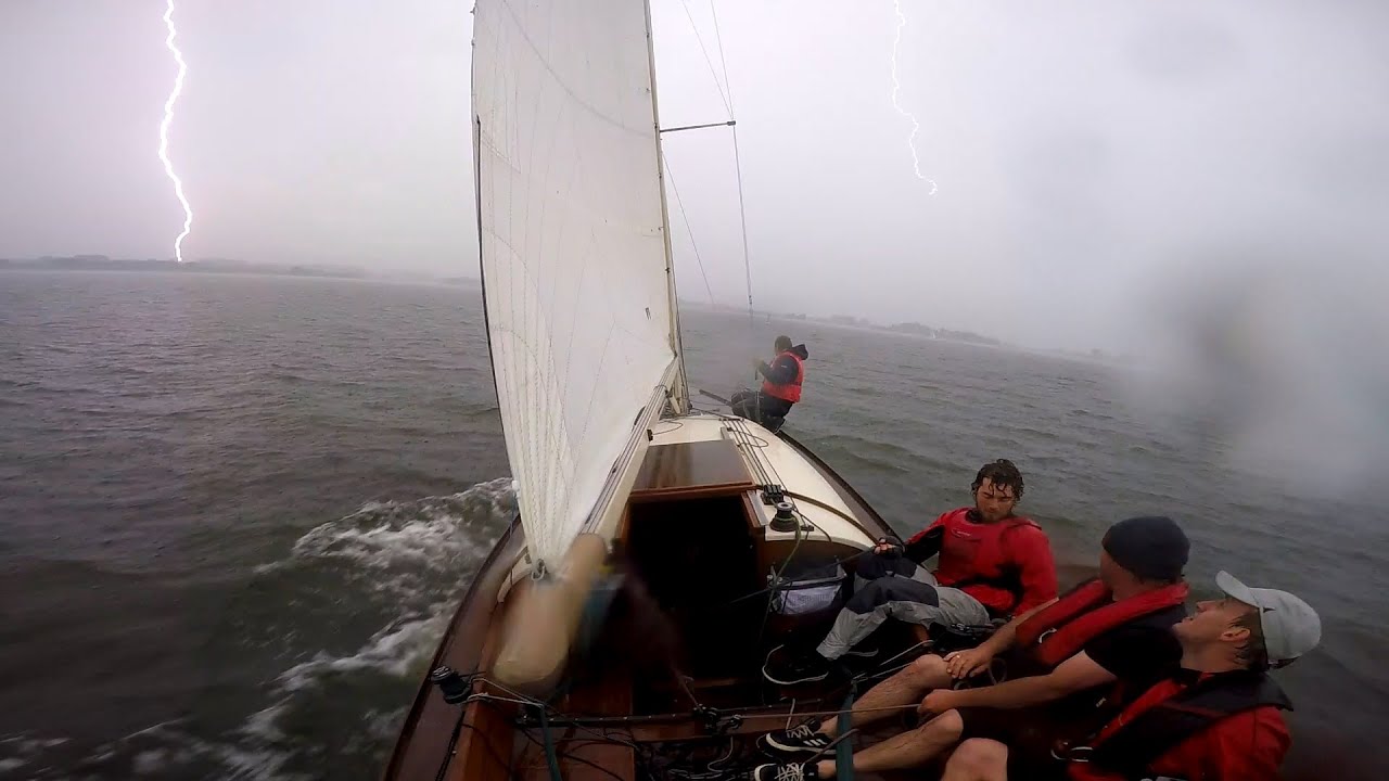 Jollenkreuzer segeln auf der schlei - Vereinsregatta 2020