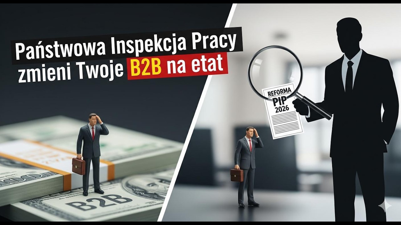 Reforma PIP 2026. Czy PIP zmieni Twoje B2B na etat? Kary i nowe zasady Ustawy o PIP.