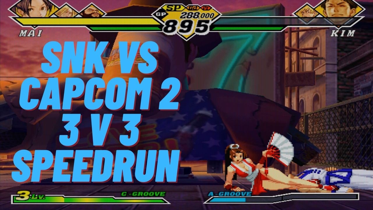 Capcom Fighting Collection 2 Capcom VS SNK 2 3 Vs 3 Speedrun (Mai)