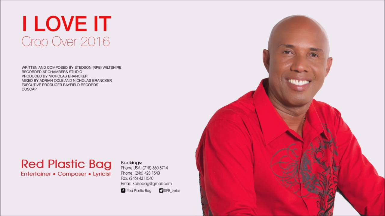 Red Plastic Bag - I Love It 