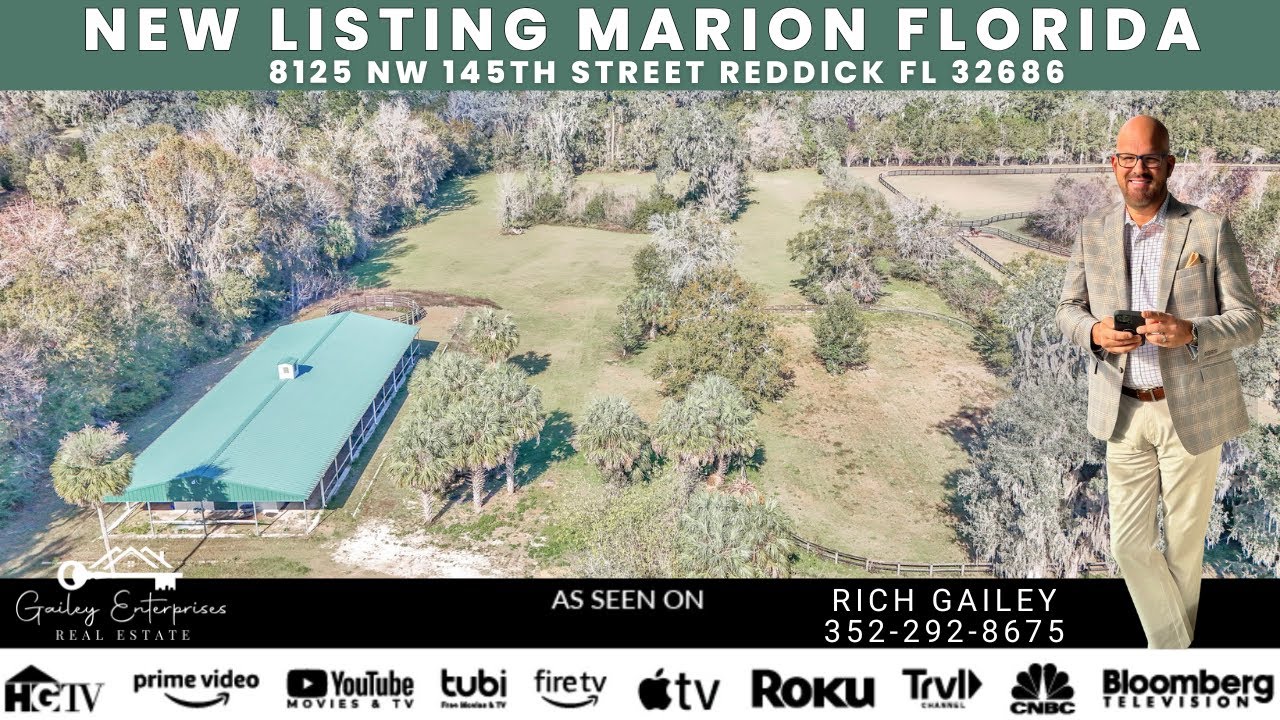 WOW Only $695,000 - Ocala Horse Farm For Sale