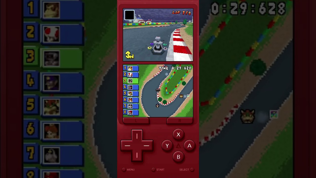 Copa hoja de Mario kart ds