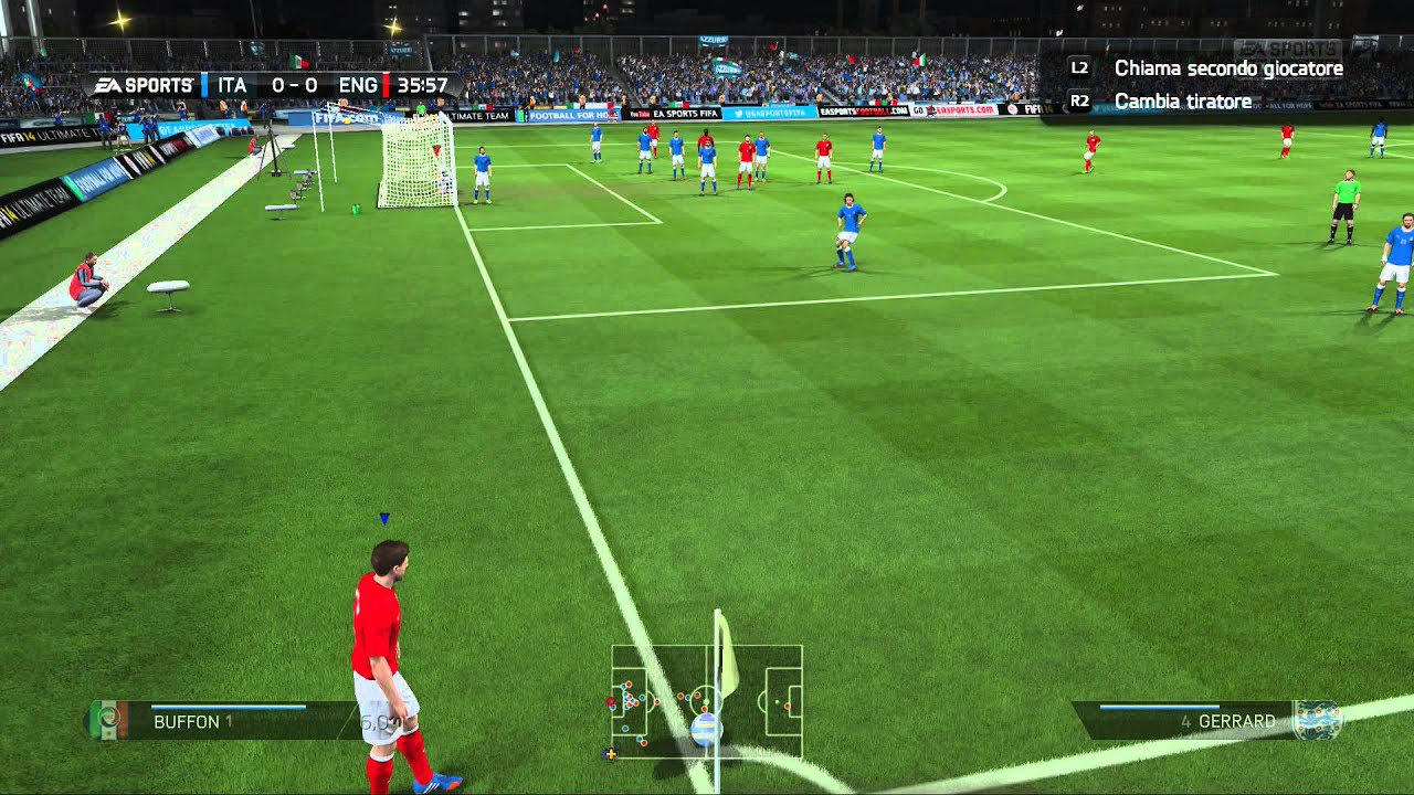 Fifa  14  PS4  gameplay  Italia - Inghilterra