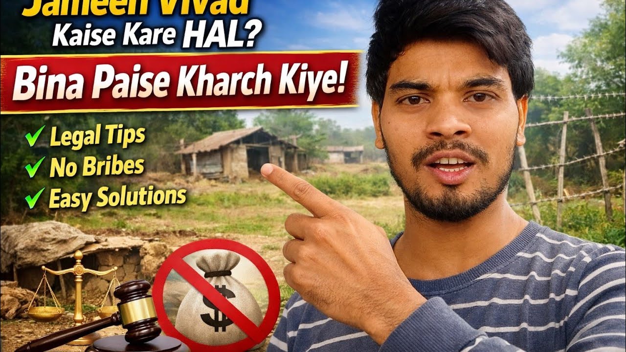 Jameen Vivad Kaise Kare HAL? | Bina Paise Kharch Kiye Legal Tarika 2026 💸🇮🇳#mcrozeedblogs #hindi