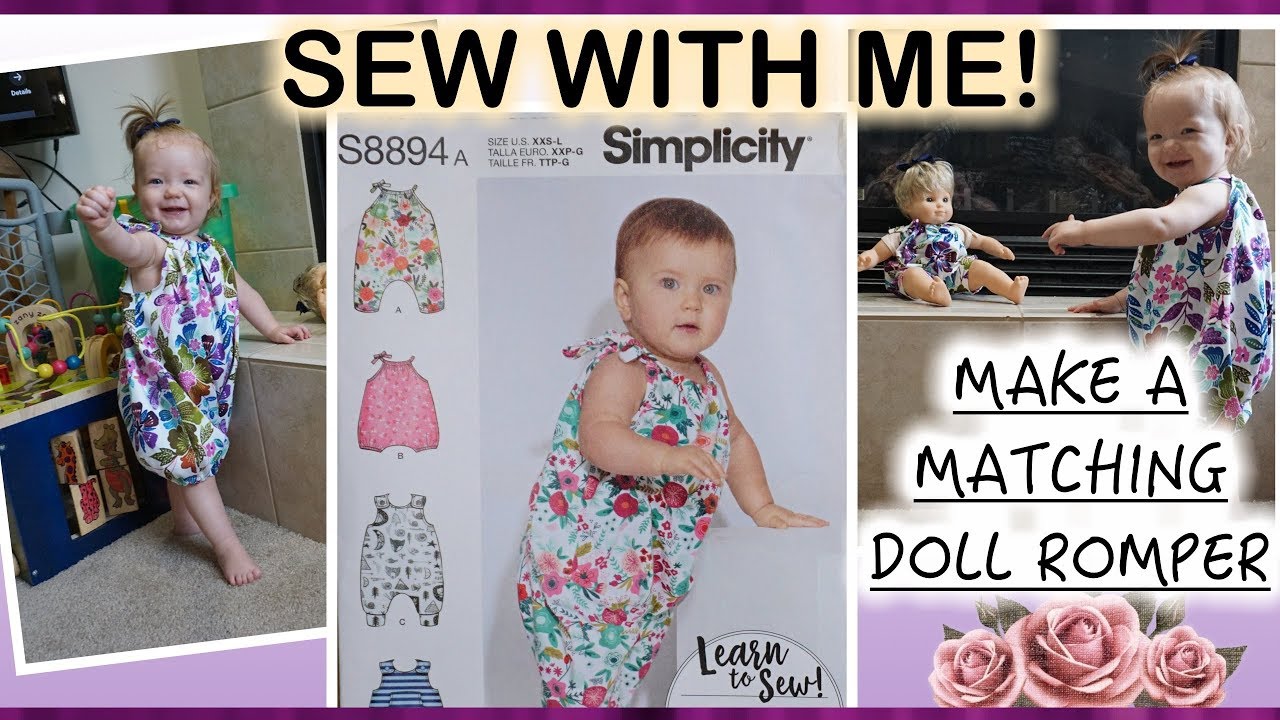Making a Baby Romper AND a Doll Romper using Simplicity S8894